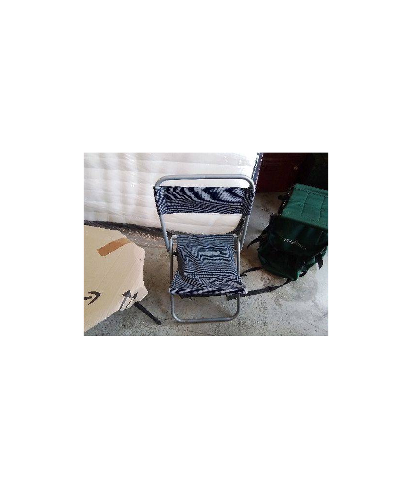 CHAISE DE CAMPING GRISE 
