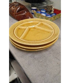 ASSIETTES A FONDUE SARREGUEMINES X3