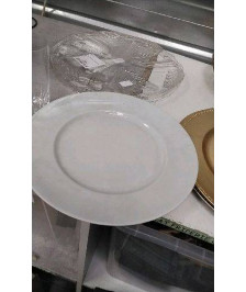 PLAT ROND BLANC 