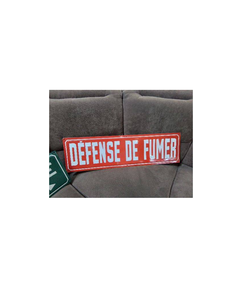 PANNEAU ÉMAILLÉ DEFENSE DE FUMER