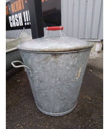 POUBELLE GALVANISÉE