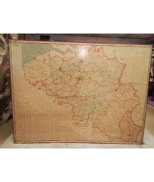 CARTE DE LA BELGIQUE 1965
