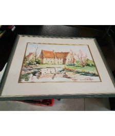 AQUARELLE LE MOULIN DE COURSELLES