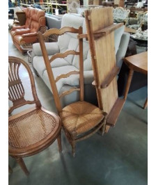 CHAISE DE NOURRICE BOIS PAILLÉ XIXE 