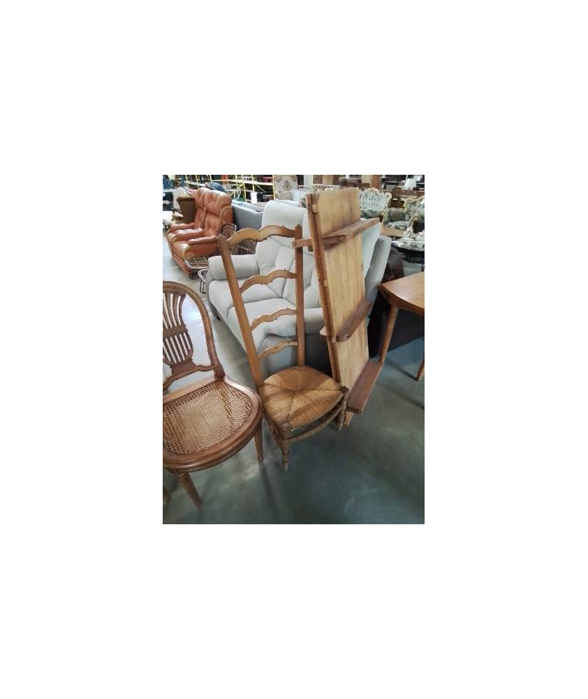 CHAISE DE NOURRICE BOIS PAILLÉ XIXE 