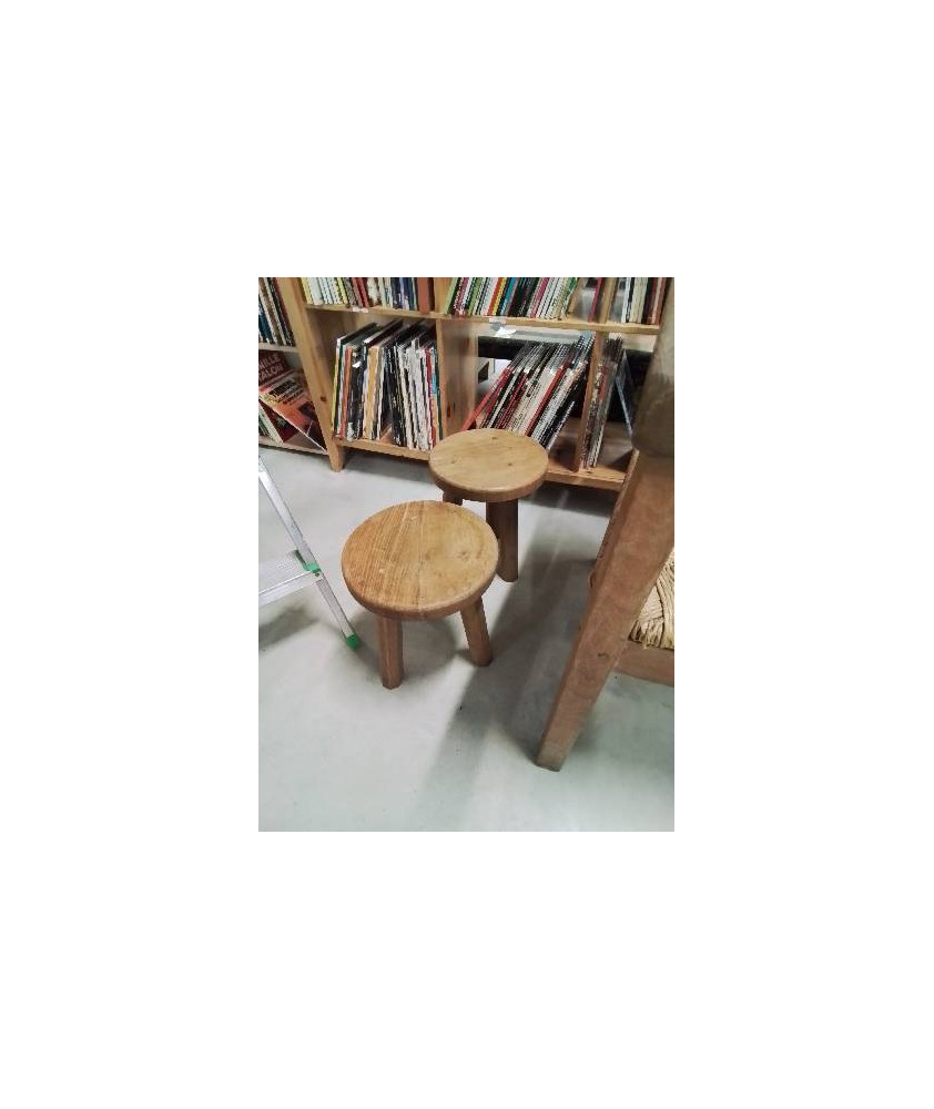 PORTE PLANTE ROND BOIS CLAIR