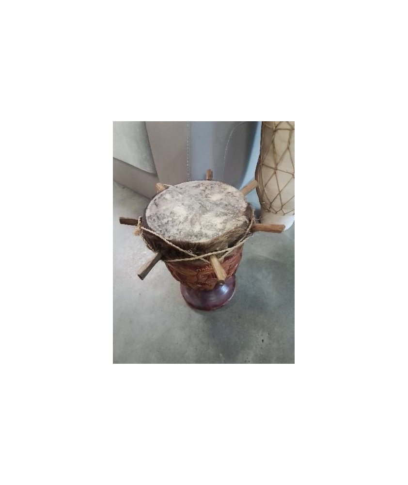 DJEMBÉ BOIS SCULPTÉ MARTINIQUE
