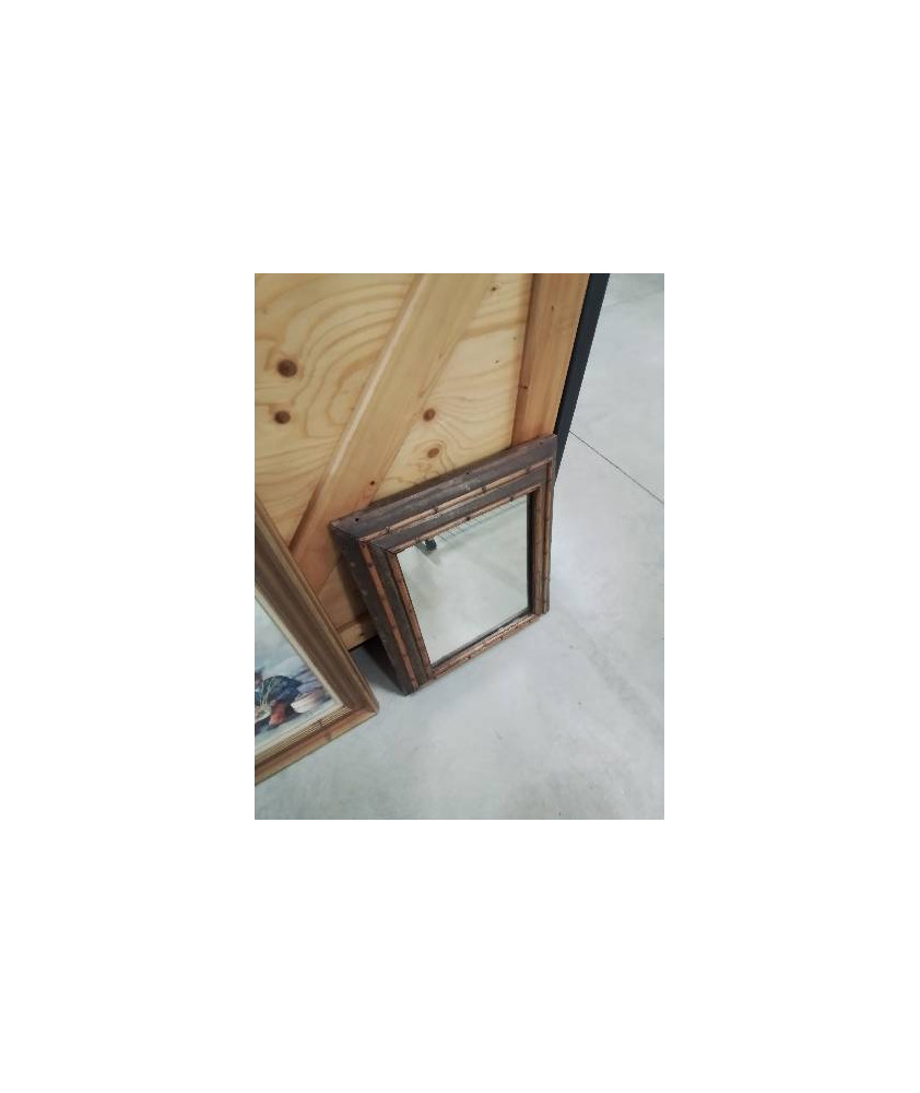 MIROIR RECTANGULAIRE BOIS ET BAMBOU 