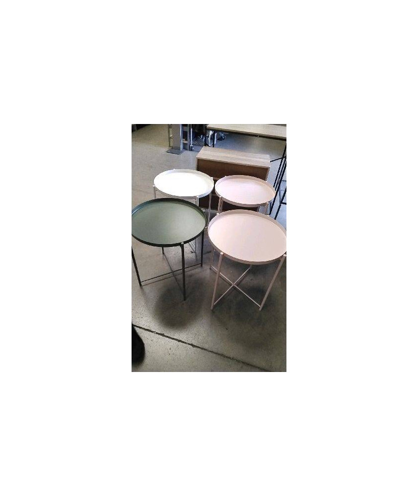 TABLE BASSE RONDE COULEUR 