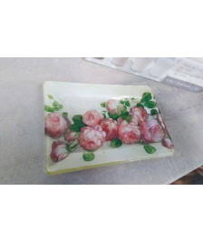 PLAT VERRE ROSES PM 