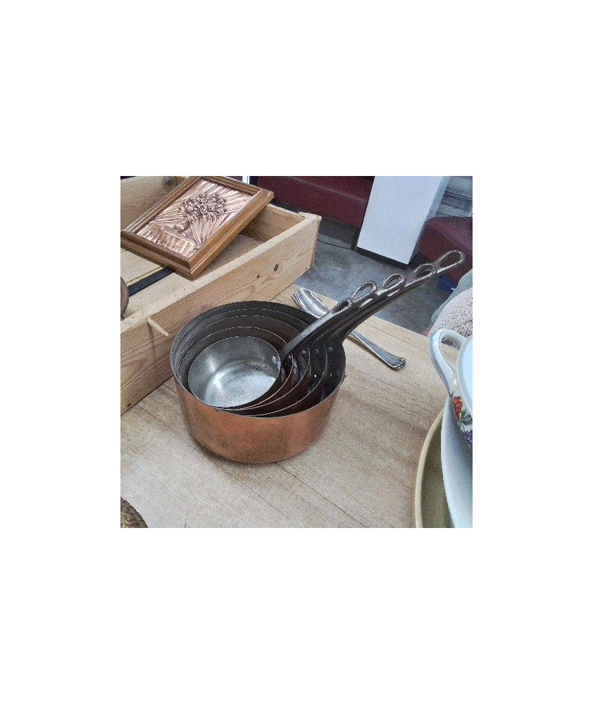 5 CASSEROLES LES CUIVRES DE FAUCOGNEY