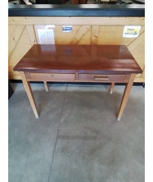 BUREAU BOIS 2 TIROIRS ANNÉES 50 