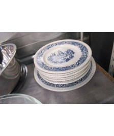 ASSIETTE PAYSAGE BLEU LE LOT