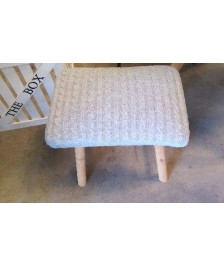TABOURET TISSU GRIS