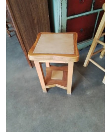 PORTE PLANTE BOIS CLAIR CARRELÉ 2 NIVEAUX 
