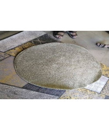 TAPIS ROND VERT