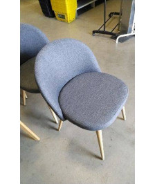 CHAISE TISSU GRIS