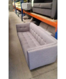 CANAPE TISSU GRIS 3 PLACES - EN L’ETAT