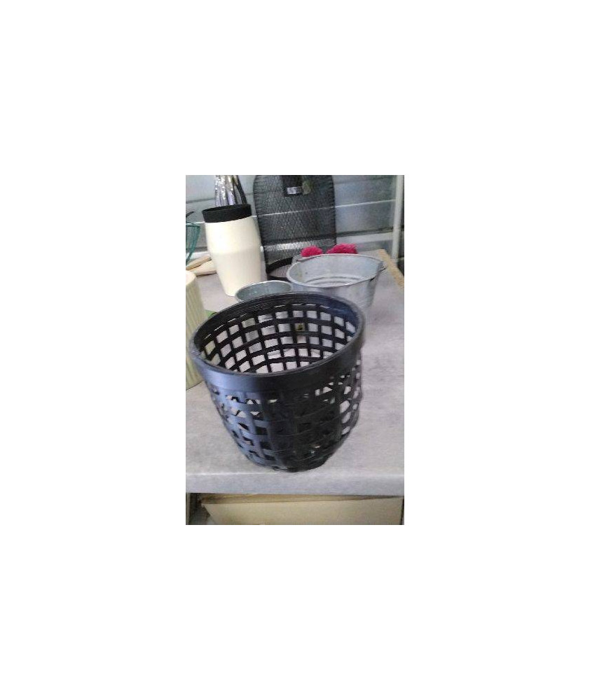 CACHE POT TRESSE NOIR