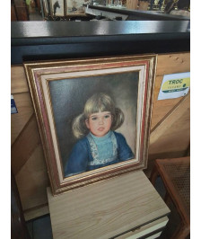 TABLEAU PORTRAIT PETITE FILLE 