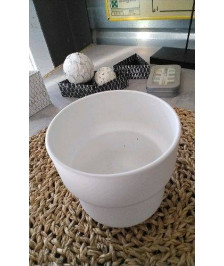 POT PLASTIQUE BLANC 