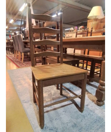 CHAISES CHENE LOT DE 6 A RESTAURER