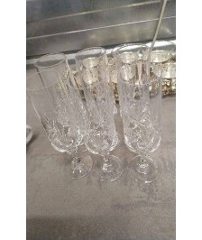 FLUTE A CHAMPAGNE CRISTAL LE LOT
