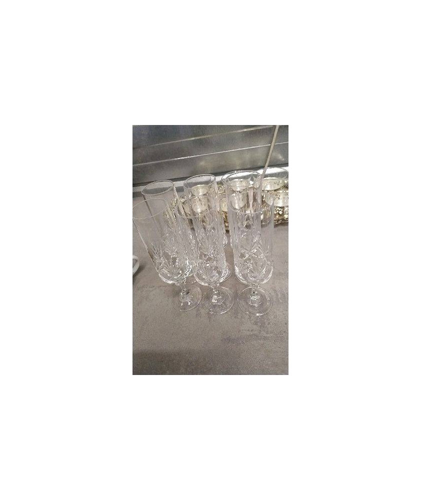 FLUTE A CHAMPAGNE CRISTAL LE LOT