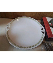 PLAT BLANC PORCELAINE DE LIMOGE 