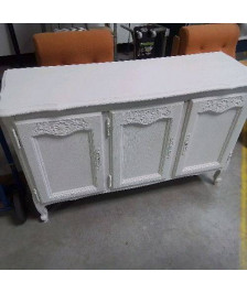 BUFFET 3 PORTES BLANC BAS