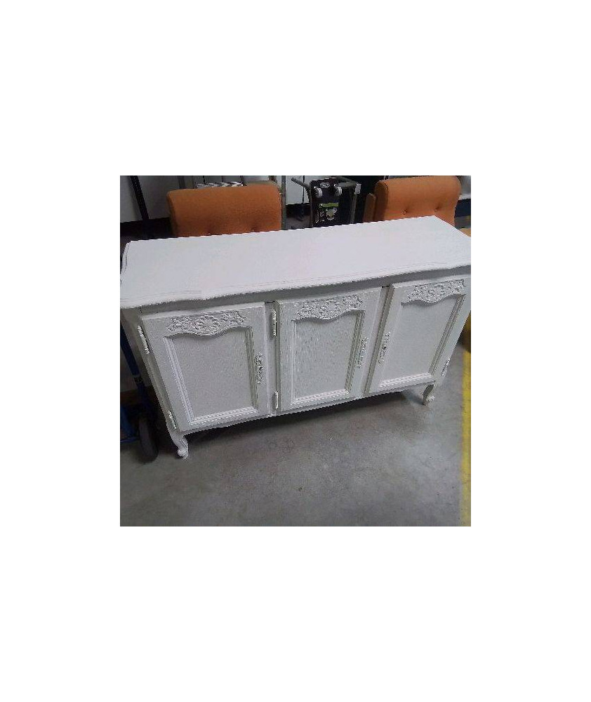 BUFFET 3 PORTES BLANC BAS