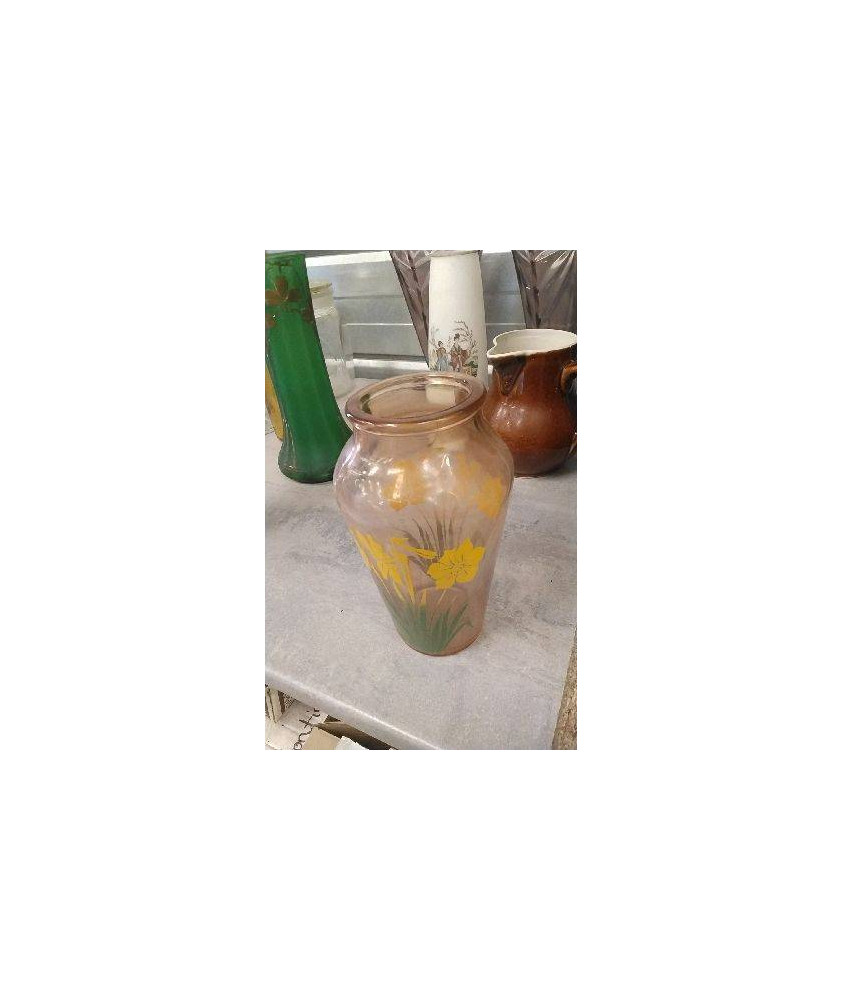 VASE PM FLEURS JAUNE