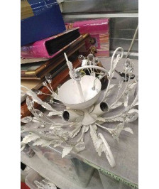 SUSPENSION METAL BLANCHE 