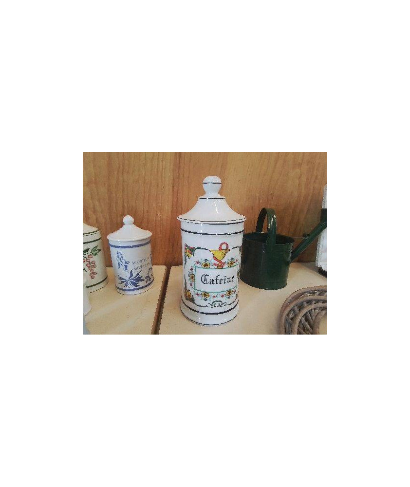 POT À PHARMACIE EN PORCELAINE 