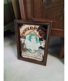 MIROIR PUBLICITAIRE CHOCOLAT POULAIN 