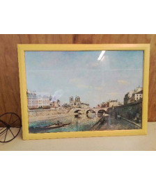 AFFICHE REPRODUCTION ’LA SEINE ET NOTRE-DAME DE PARIS’