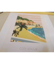 AFFICHE CÔTE D’AZUR 