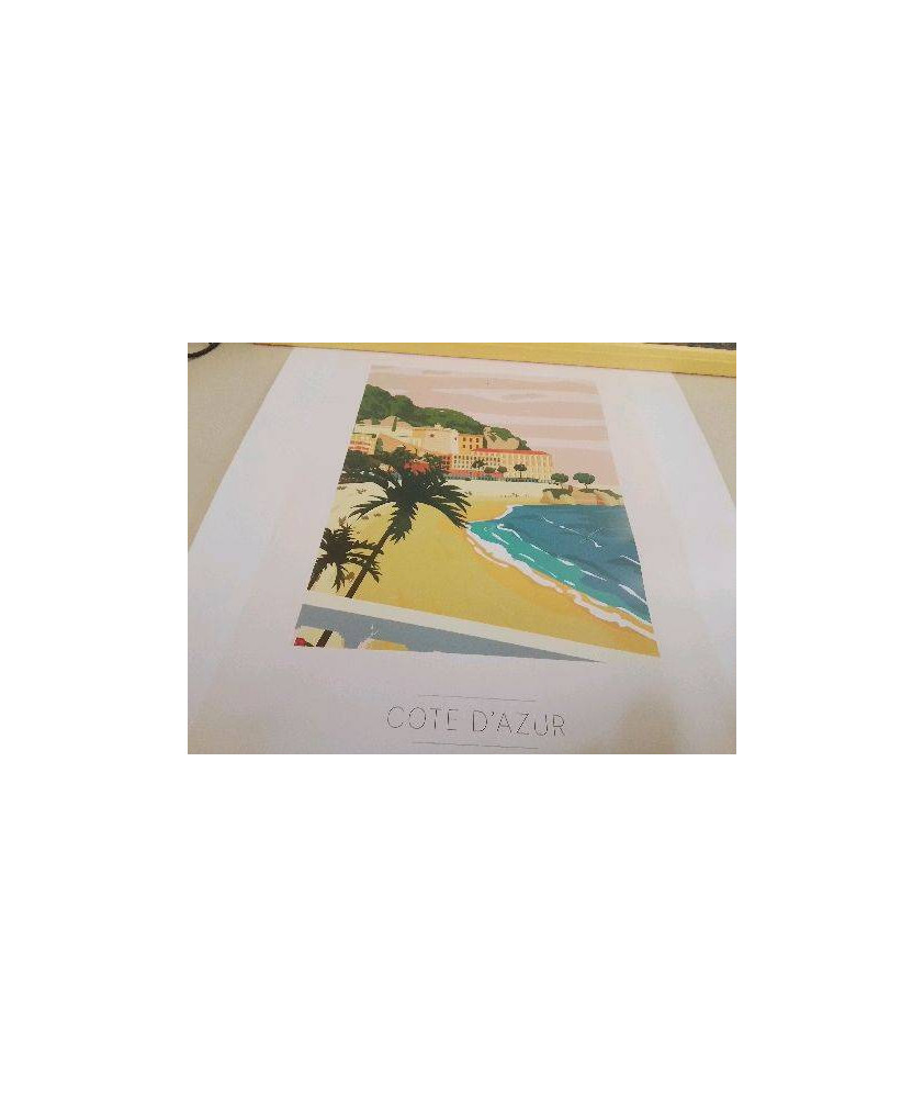 AFFICHE CÔTE D’AZUR 