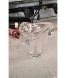 VASE VERRE SIGNE DAUM FRANCE 