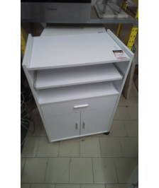 DESSERTE ROULANTE 2P 1T 1 PLA TEAU REGLABLE