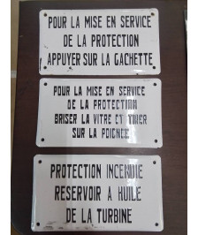 PLAQUE EMAILLEE 
