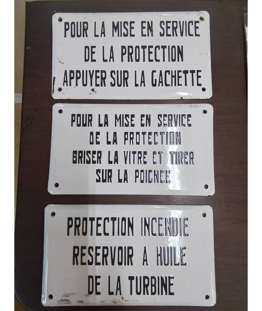 PLAQUE EMAILLEE 