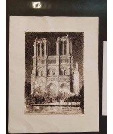 ESTAMPE NOTRE DAME DE PARIS