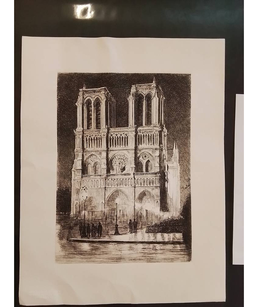 ESTAMPE NOTRE DAME DE PARIS