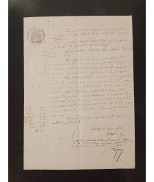LETTRE JUGEMENT 1866