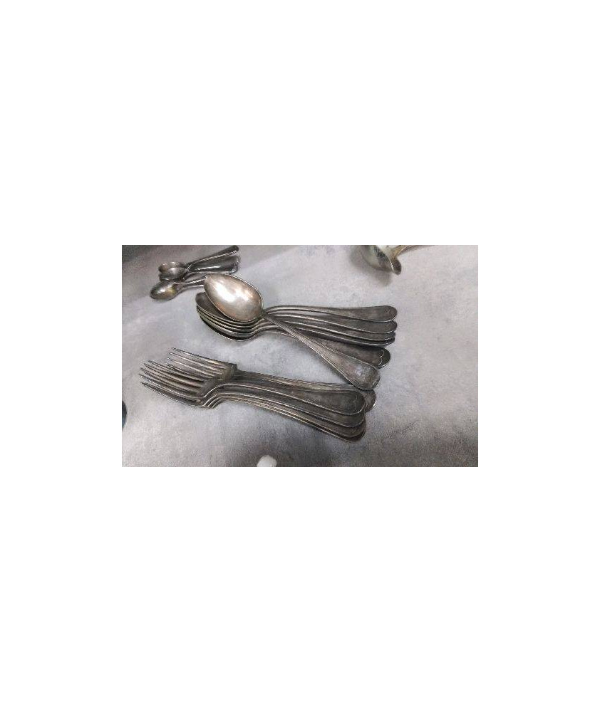 COUVERTS METAL ARGENTE LE LOT