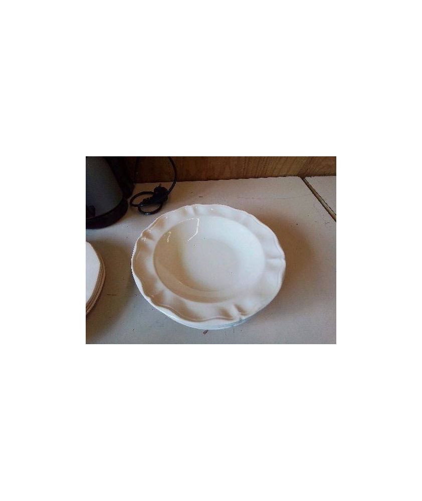 LOT DE 5 ASSIETTES CREUSE 