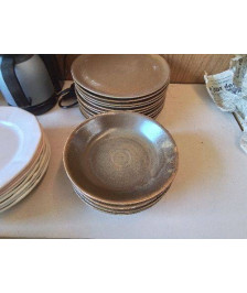 LOT DD 6 ASSIETTES CREUSES EN TERRE CUITE 