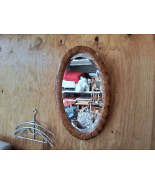 MIROIR OVAL ART DECO 