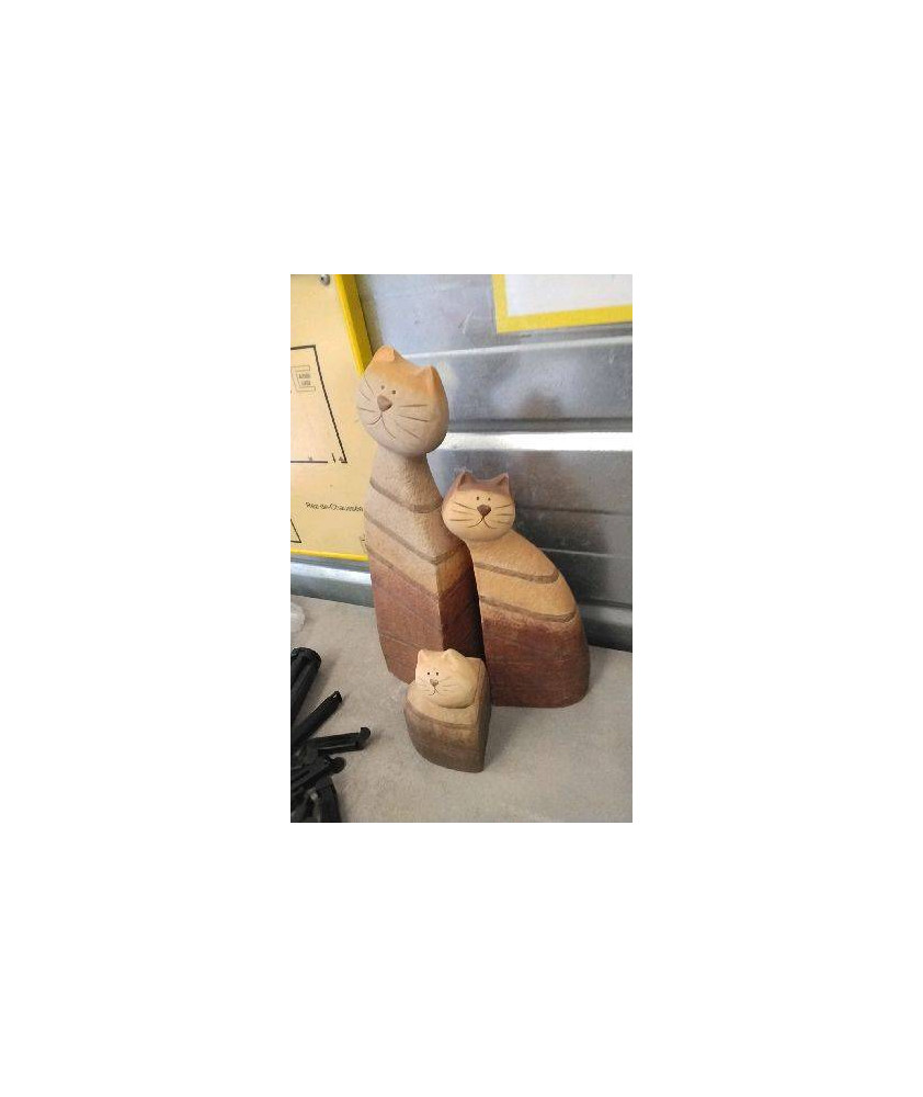 DECO CHAT LOT DE 3